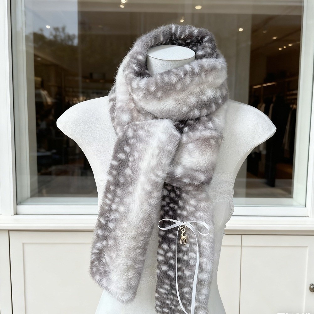 Cute Deer Print Scarf Winter W - đánh giá và giá Earmuffs Foldable