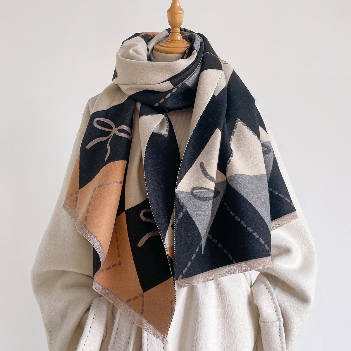 Women Imitation Cashmere Scarf - đánh giá và giá Cashmere Pashmina Wrap