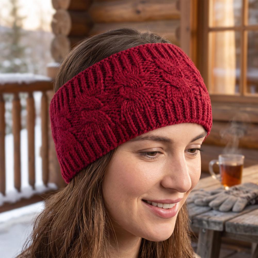 Elastic Knitted Hair Band Wint - đánh giá và giá Fleece Ear Warmer Band