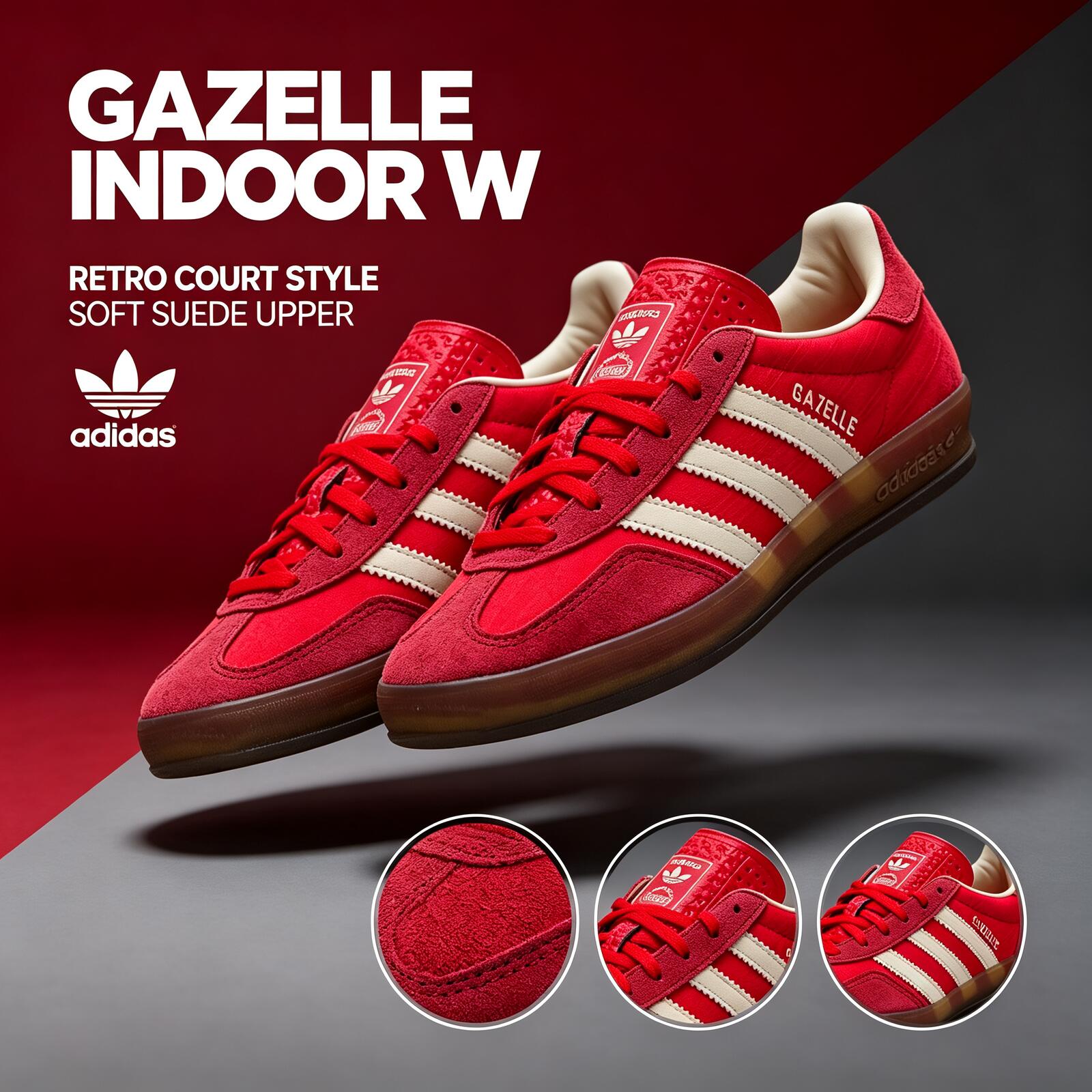 Adidas GAZELLE INDOOR W  JS141 - đánh giá và giá Adidas Shoes Gazelle