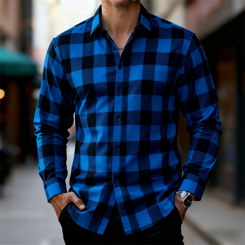 Men's Classic Red and Black Pl - đánh giá và giá Flannel Shirt Lined