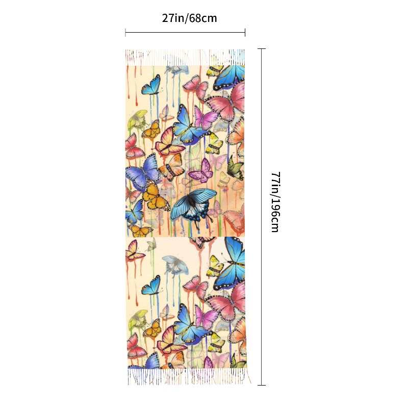 Retro Butterfly Winter Cashmer - đánh giá và giá Cashmere Pashmina Wrap