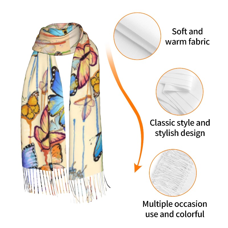Retro Butterfly Winter Cashmer - đánh giá và giá Cashmere Pashmina Wrap